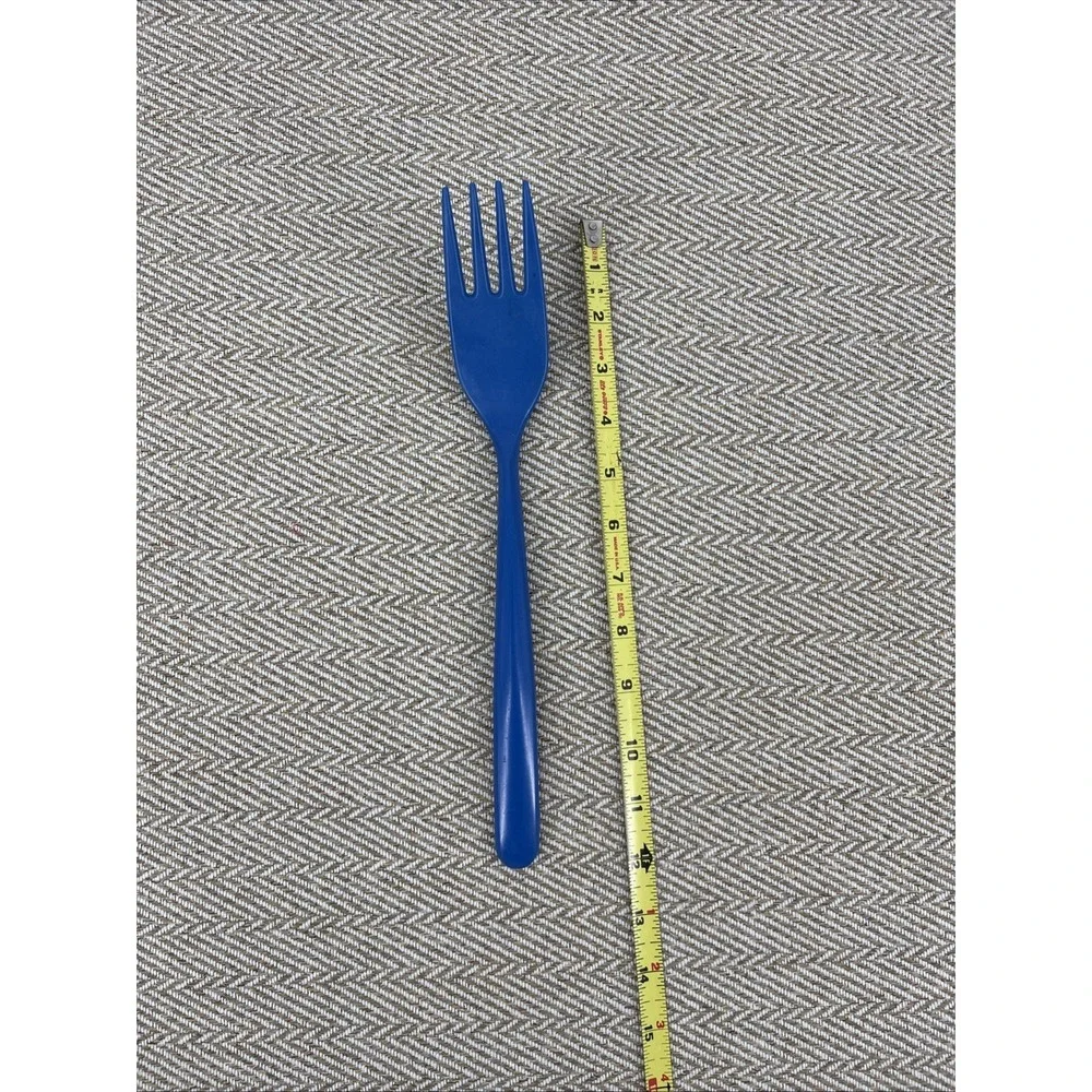 Cocpo Blue Melamine Solid Serving Cooking Fork
